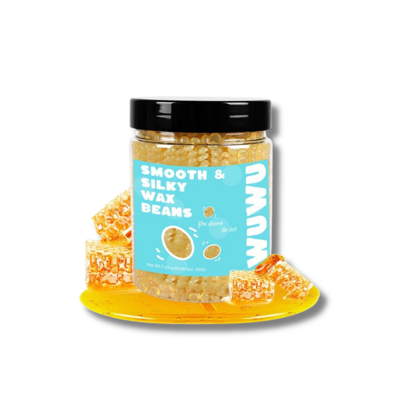 Vaksācijas vaska granulas medus aromāts. 200g iepakojums.