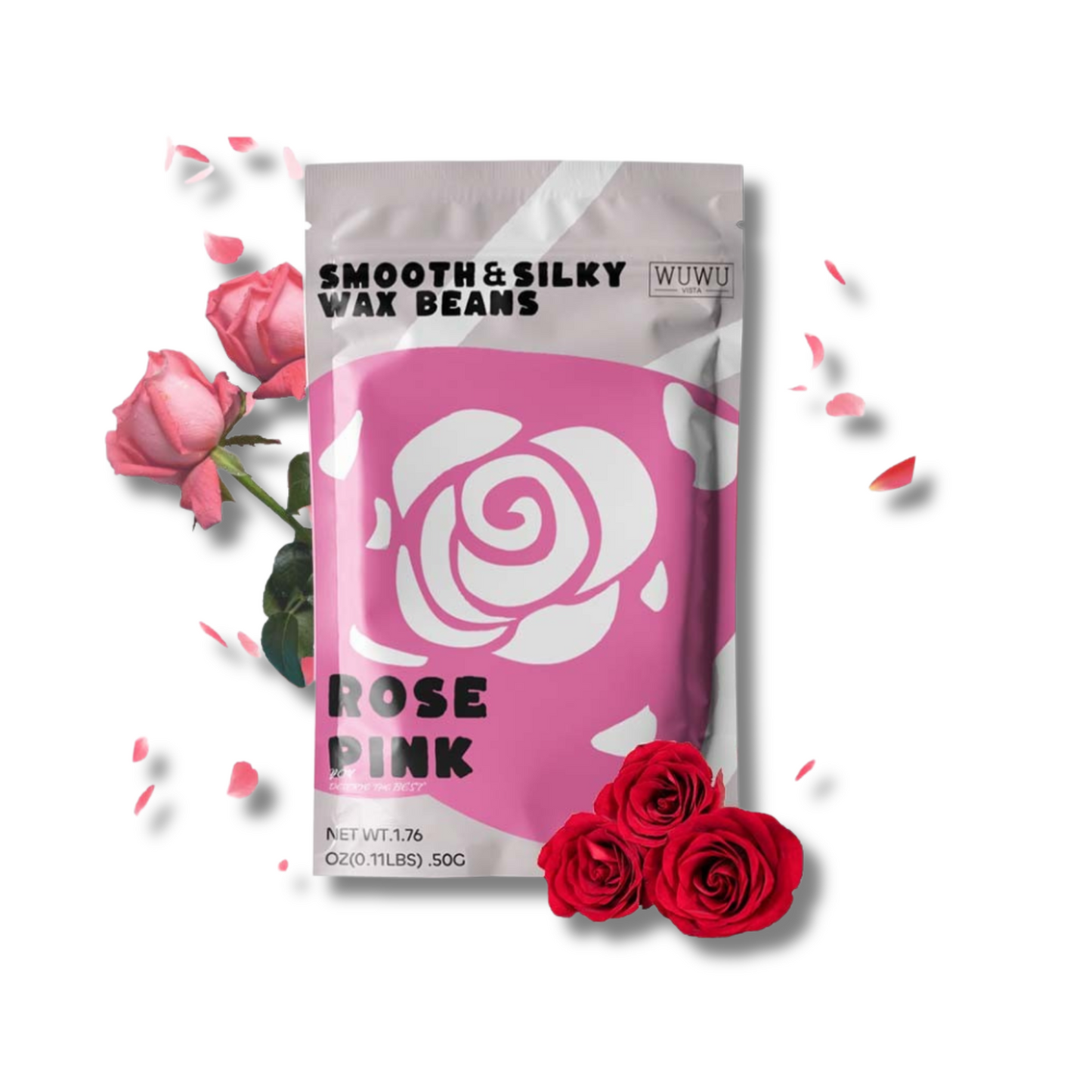 Vaksācijas vaska granulas rožu aromāts. 50g iepakojums.
