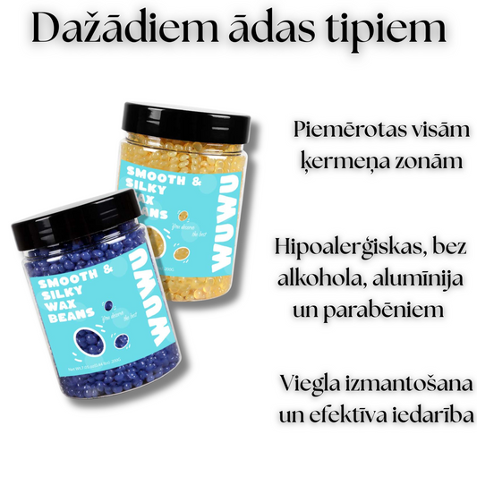 Vaksācijas vaska granulas, īpašību apraksts. 200g iepakojums.