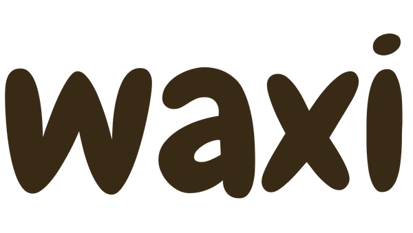Internetveikala Waxi logo brūnā krāsā